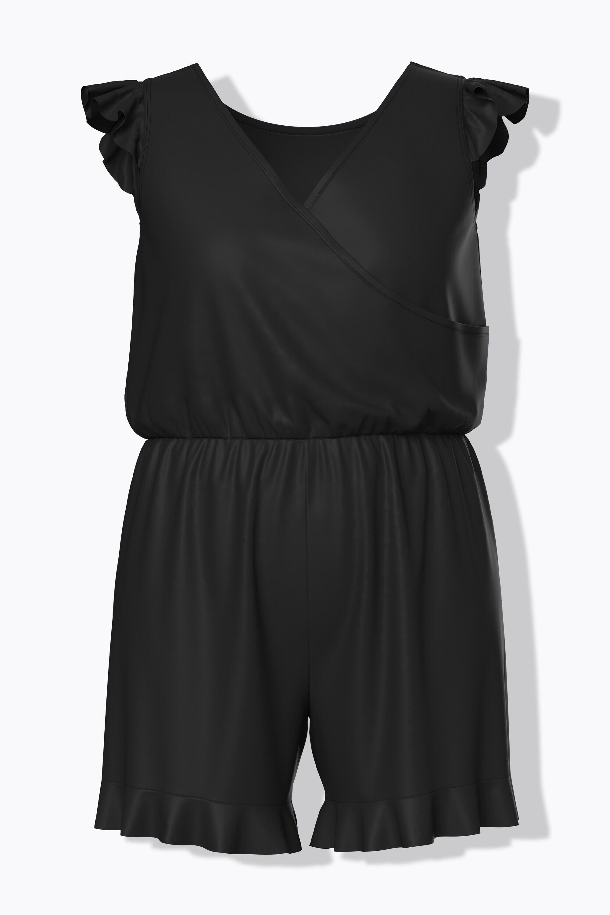 Damen Badekleid Softcups Shorts Flügelärmel Träger verstellbar 6/7