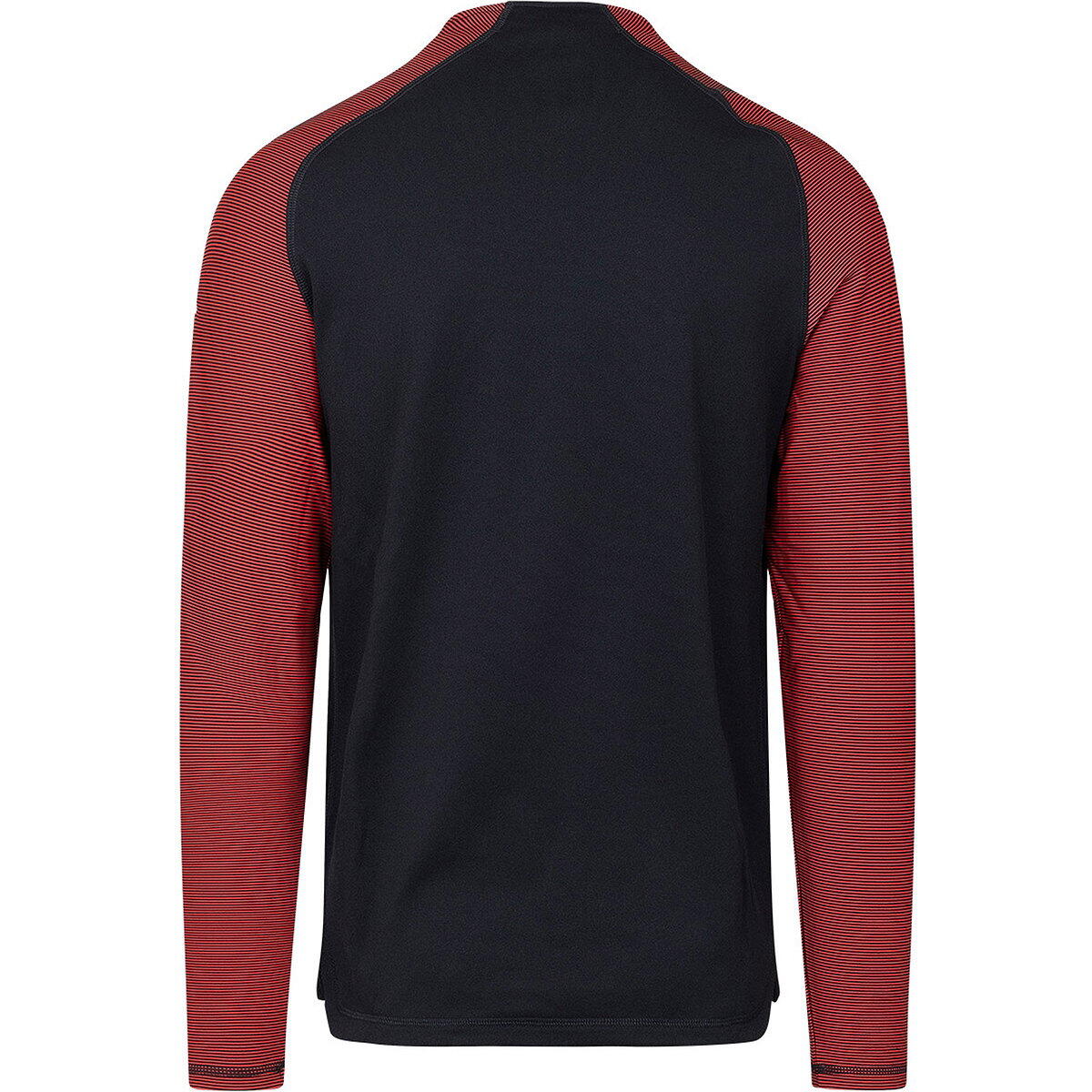 Top - voetbal - kind - robey ziptop - raglan - zwart/rood 3/5