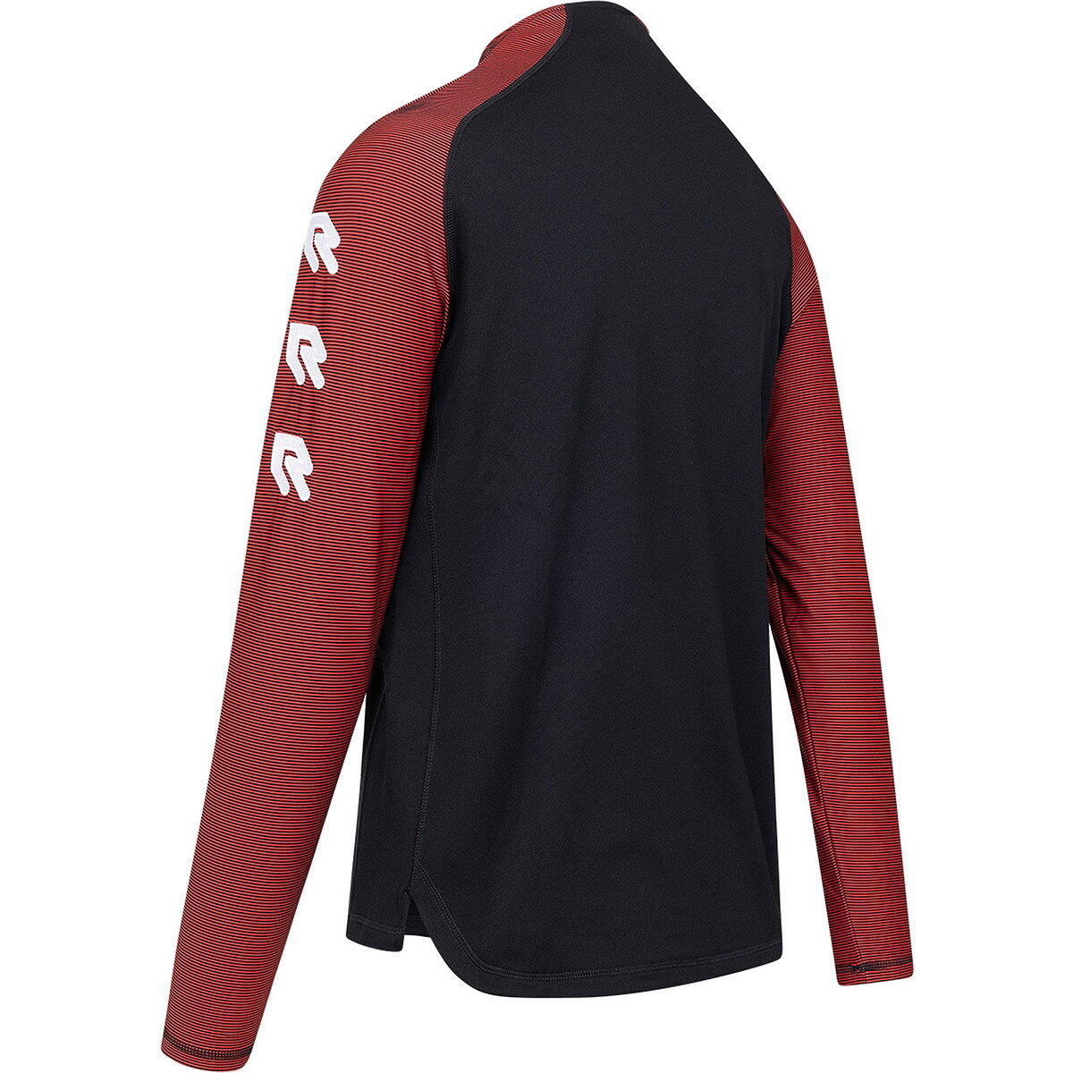 Top - voetbal - kind - robey ziptop - raglan - zwart/rood 2/5