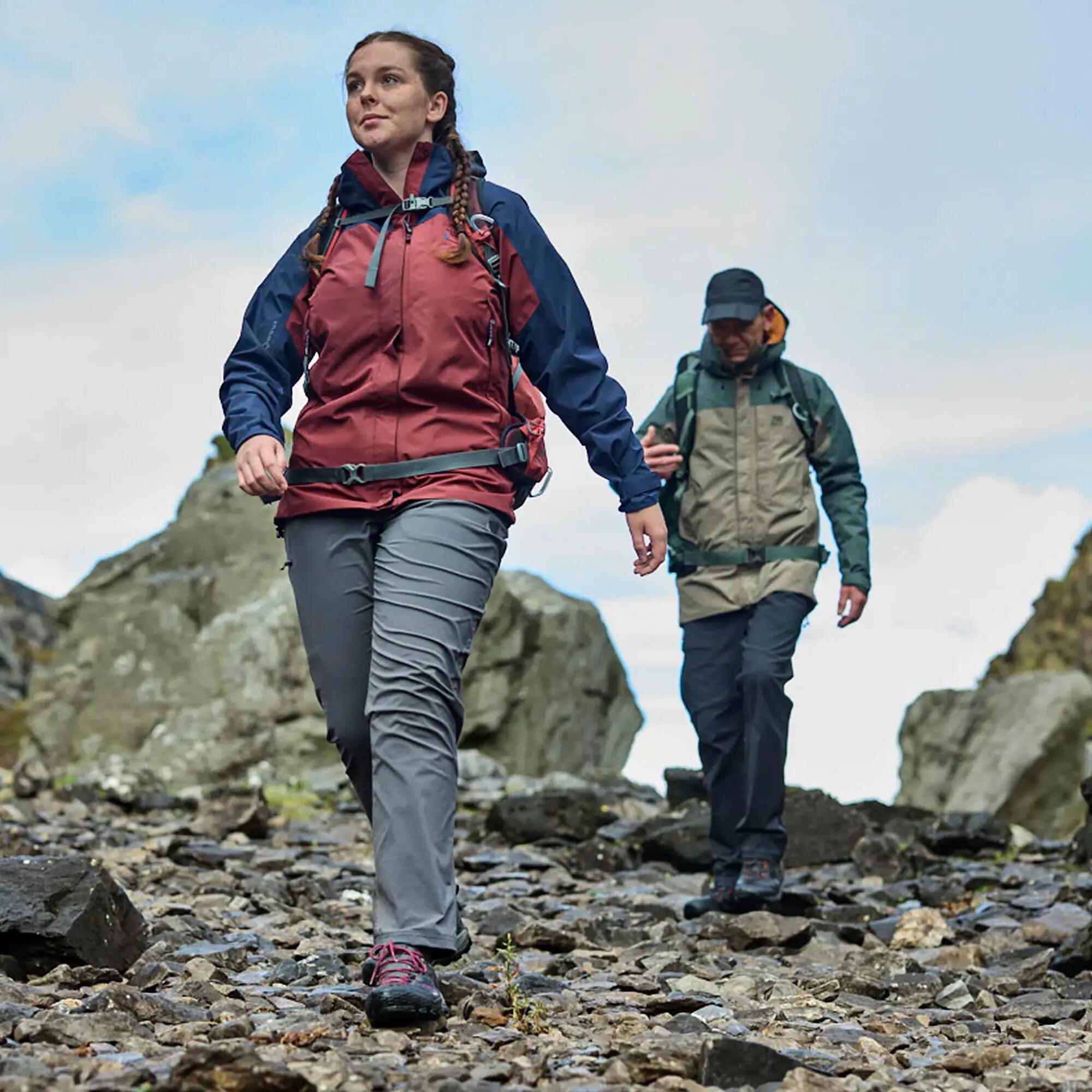 Ladies Waterproof GORE-TEX Hooded Hiking Jacket Rain Shell Coat with Pockets 4/5