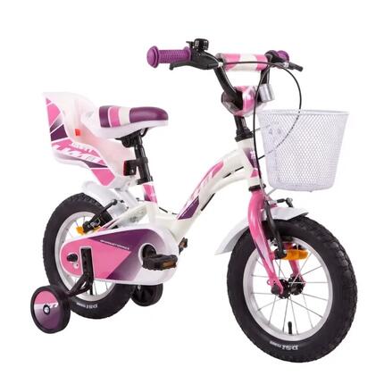 Vélo enfant UMIT ROMINA 12" blanc/rose