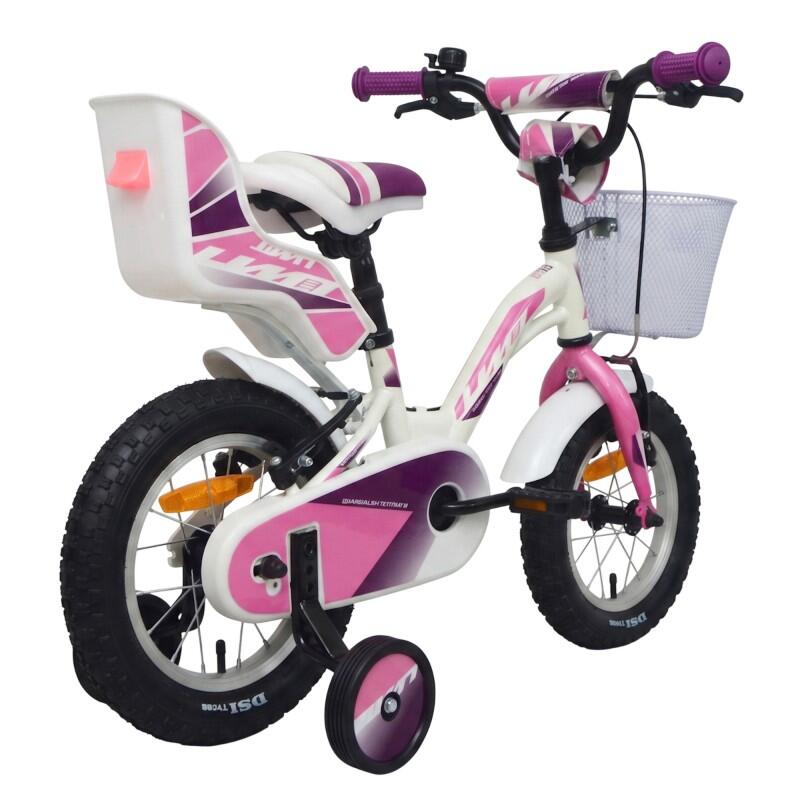 Bicicletta per bambini UMIT ROMINA da 14" bianca/rosa 2/3