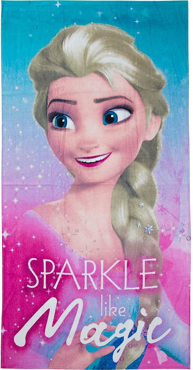 Serviette de bain et de plage en coton Elsa La Reine des Neiges 2 1/1
