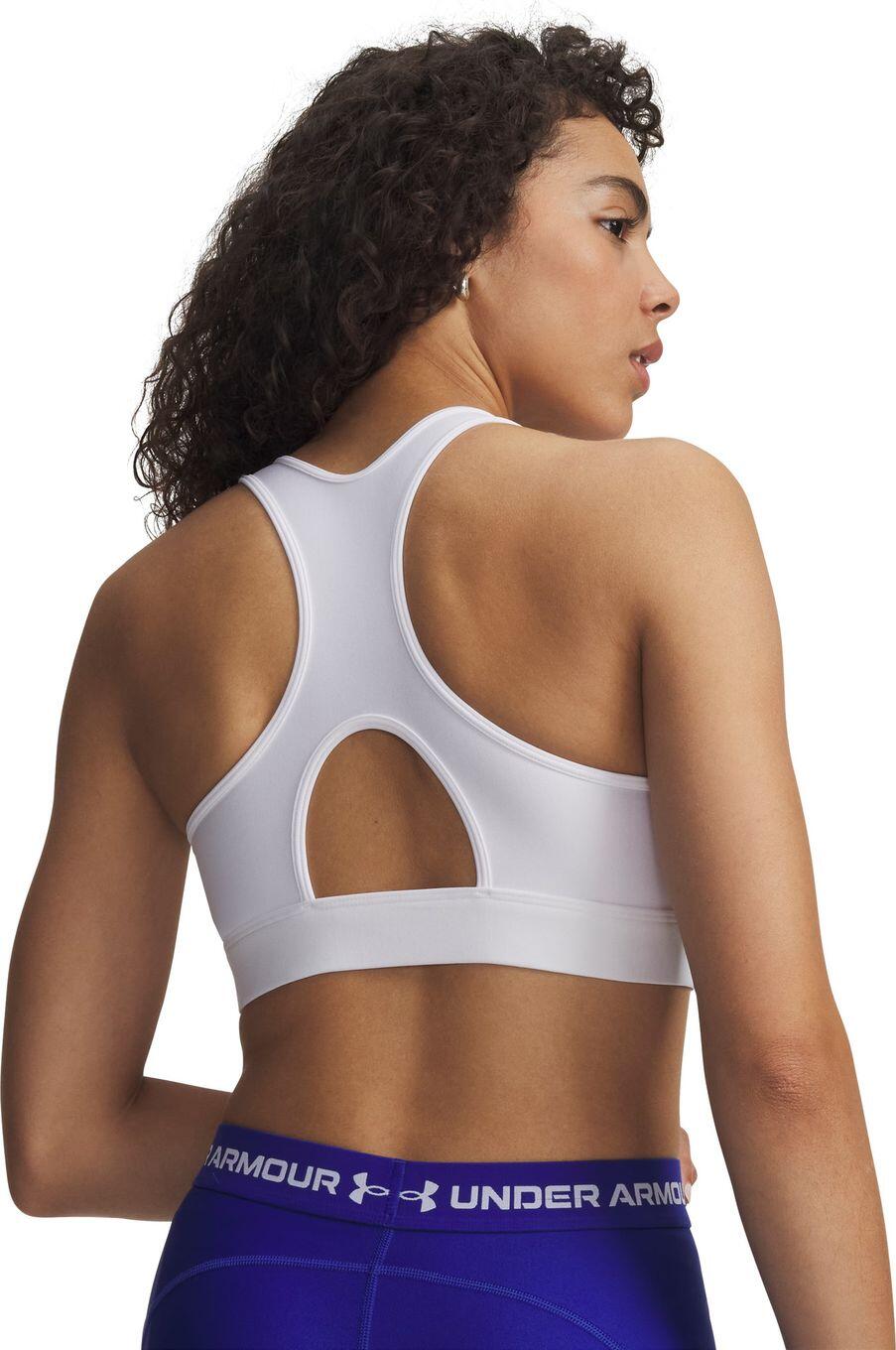Brassière Under Armour HeatGear Maintien Modéré Blanc Femme 5/5