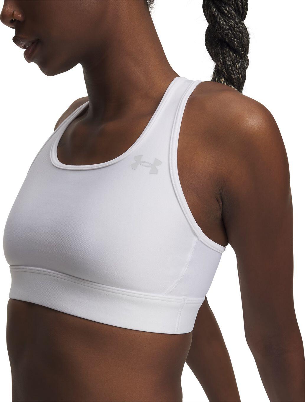 Brassière Under Armour HeatGear Maintien Modéré Blanc Femme 3/5