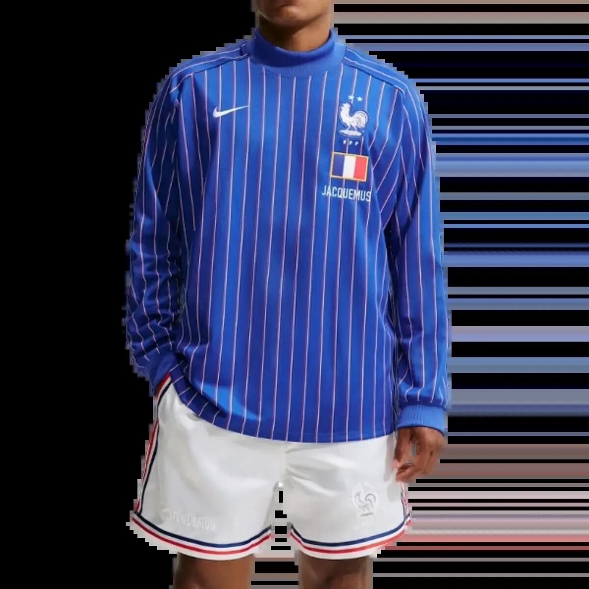 Short d'avant-match  x Jacquemus France Bleu royal 3/4