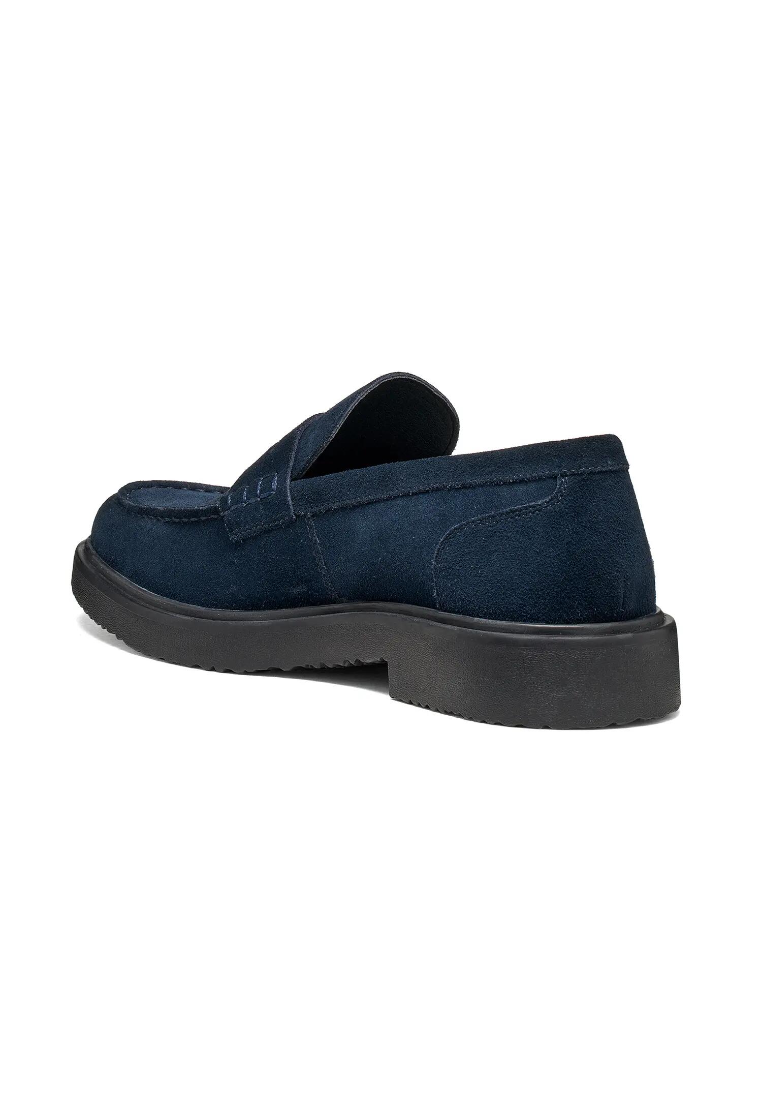 Geox MASSIMIANO Herren Leder Mokassin U66H9A 00022 C4002 Schuh dunkelblau 3/5