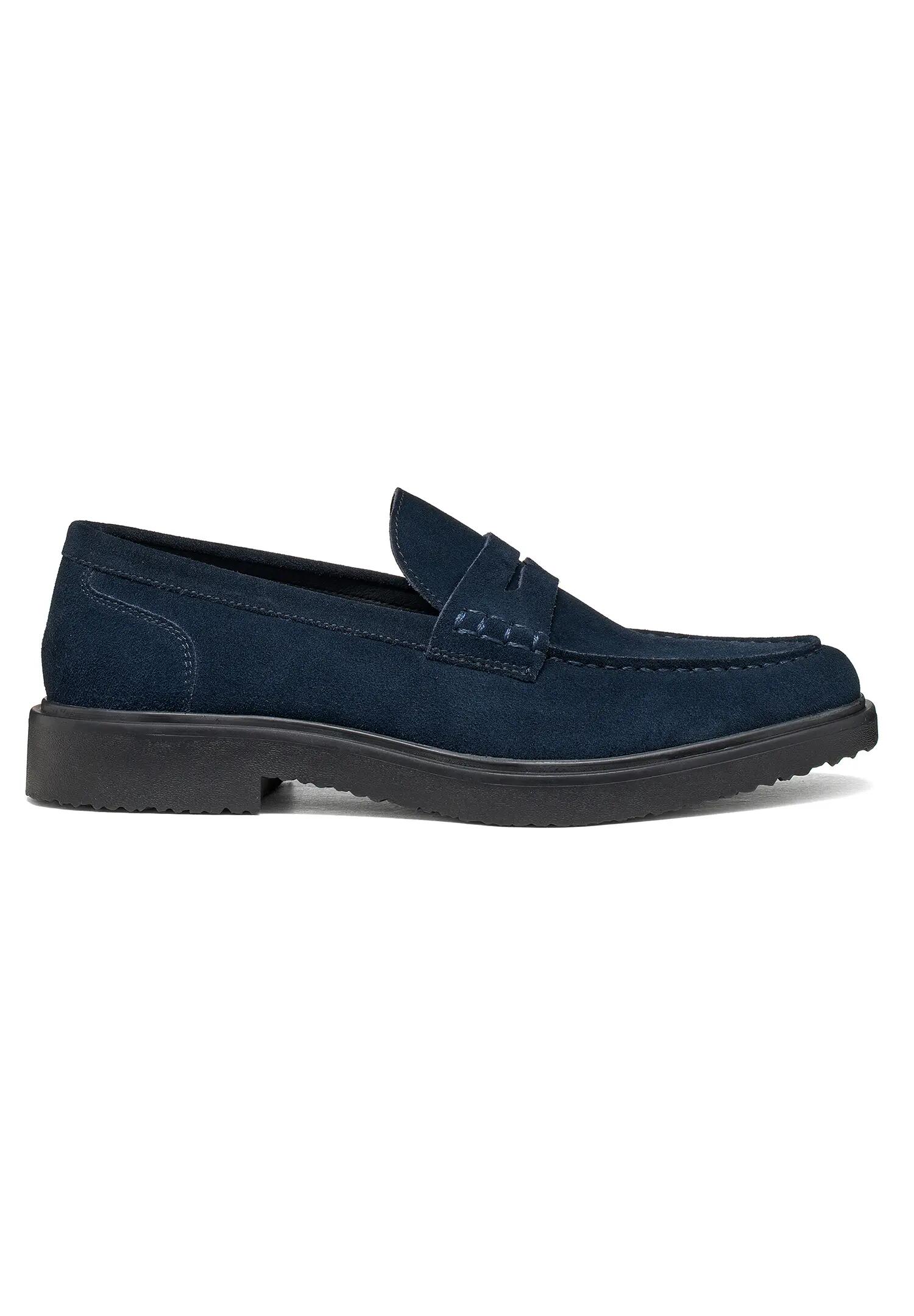 Geox MASSIMIANO Herren Leder Mokassin U66H9A 00022 C4002 Schuh dunkelblau 2/5