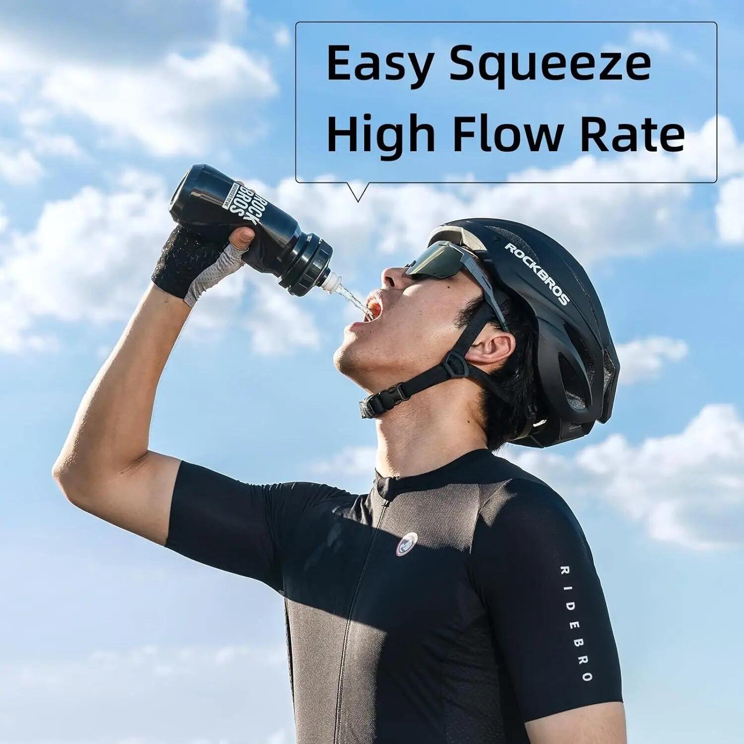 ROCKBROS Fahrrad-Wasserflasche Auslaufsicher Trinkflasche 5/8
