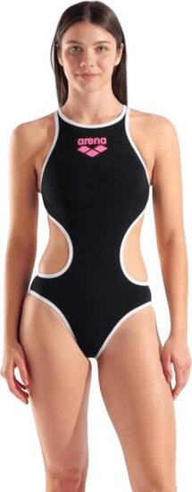 Costume da bagno Arena One Big Logo Donna Nero/Bianco