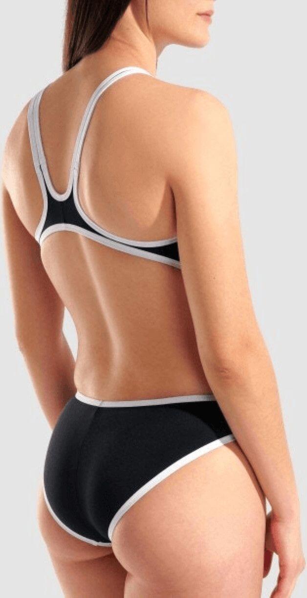 Maillot de bain Arena One Big Logo Noir/Blanc Femme 4/11