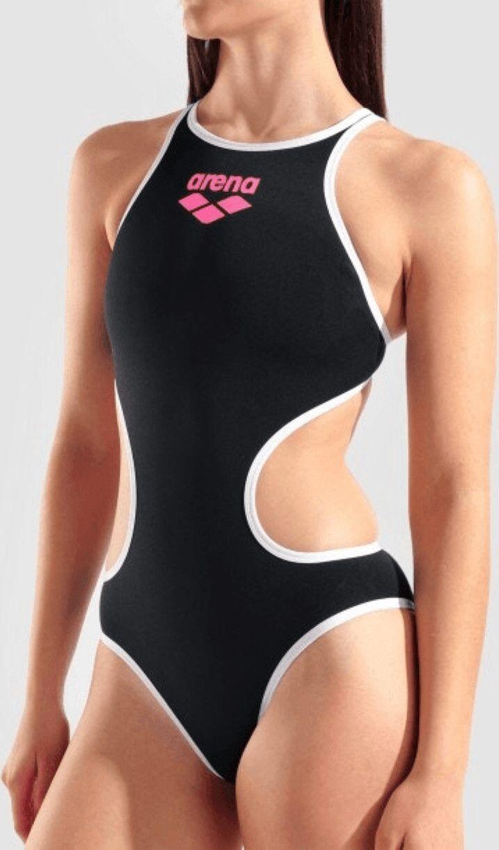 Maillot de bain Arena One Big Logo Noir/Blanc Femme 3/11