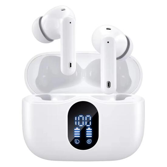 Écouteurs Bluetooth ANC + ENC Bluetooth 5.3 blanc