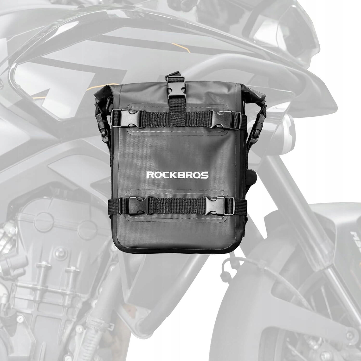 Wodoodporna torba motocyklowa na gmole (Crash Bar) / torba boczna ROCKBROS  5L 2/5