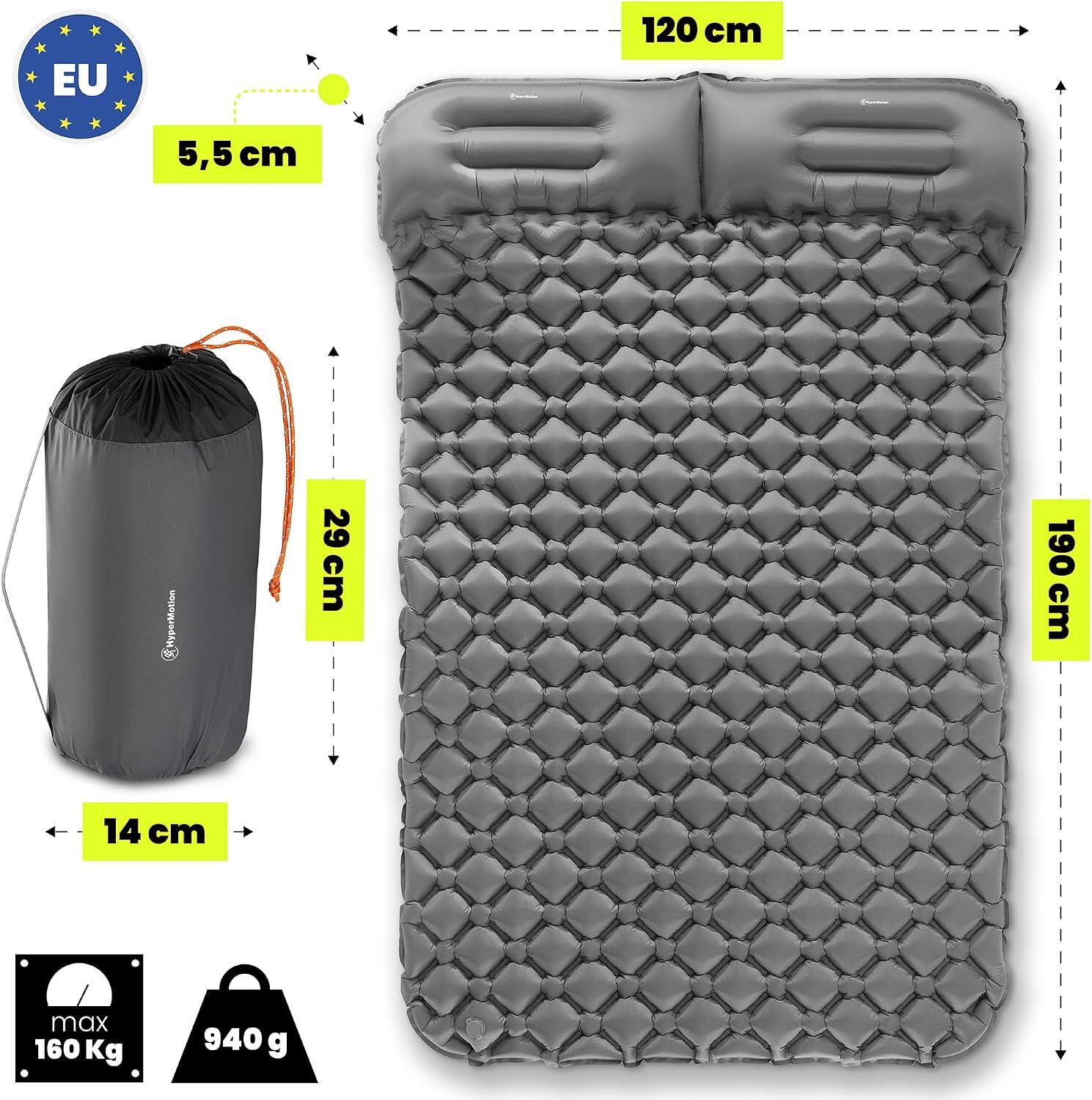 Matelas - randonnée - ultraléger 2 places - campmat 2 - gris 3/9