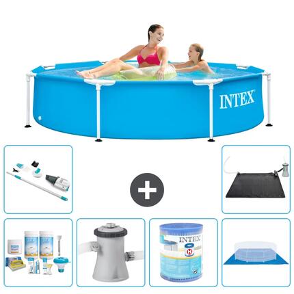 Piscine Tubulaire Ronde - 244x51 cm - 7-pièces S31452