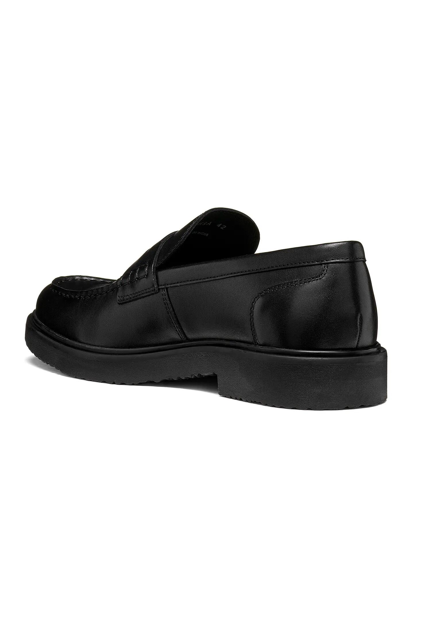 Geox MASSIMIANO Herren Leder Mokassin U66H9A 00043 C9999 Schuh schwarz 3/5