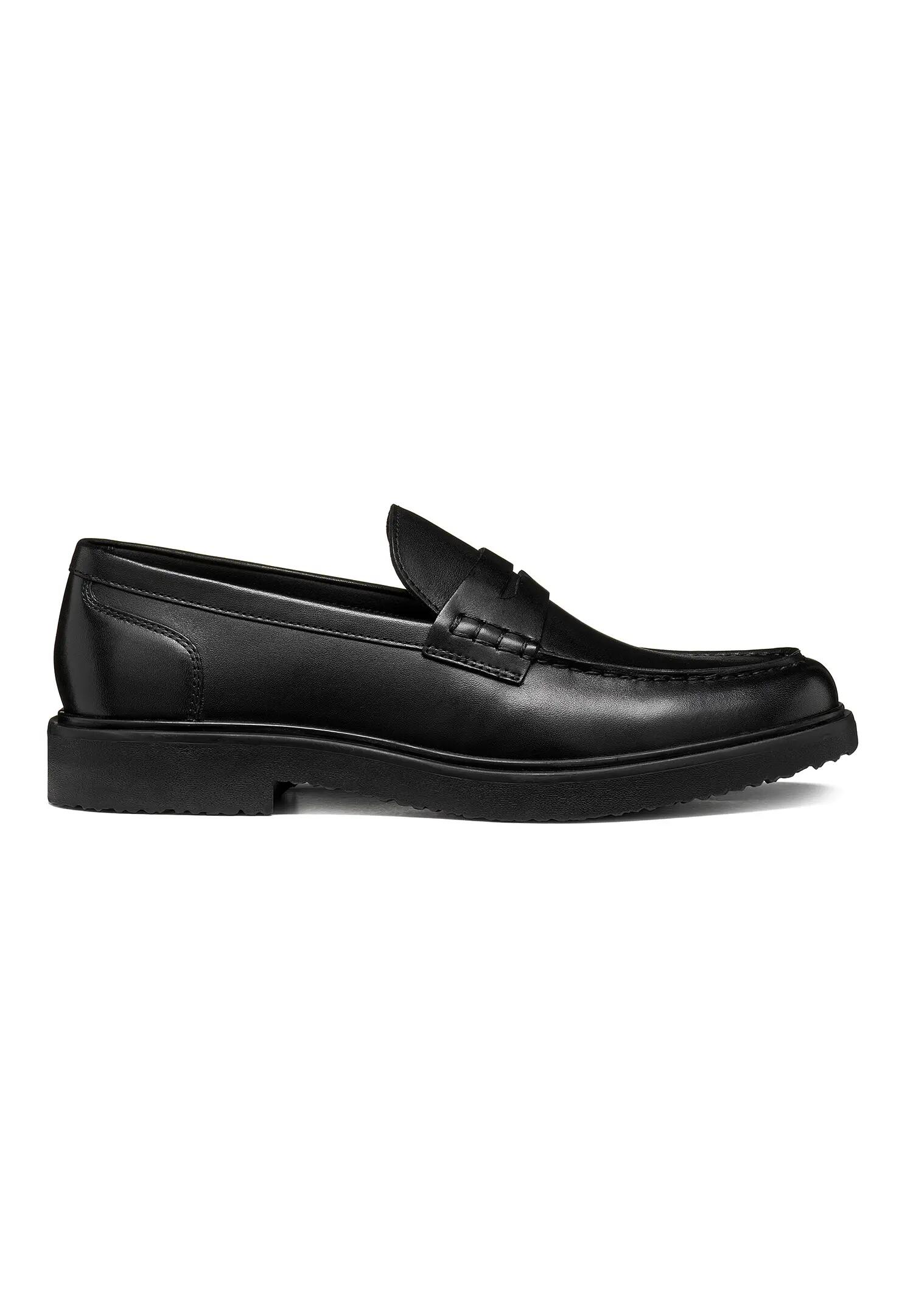 Geox MASSIMIANO Herren Leder Mokassin U66H9A 00043 C9999 Schuh schwarz 2/5