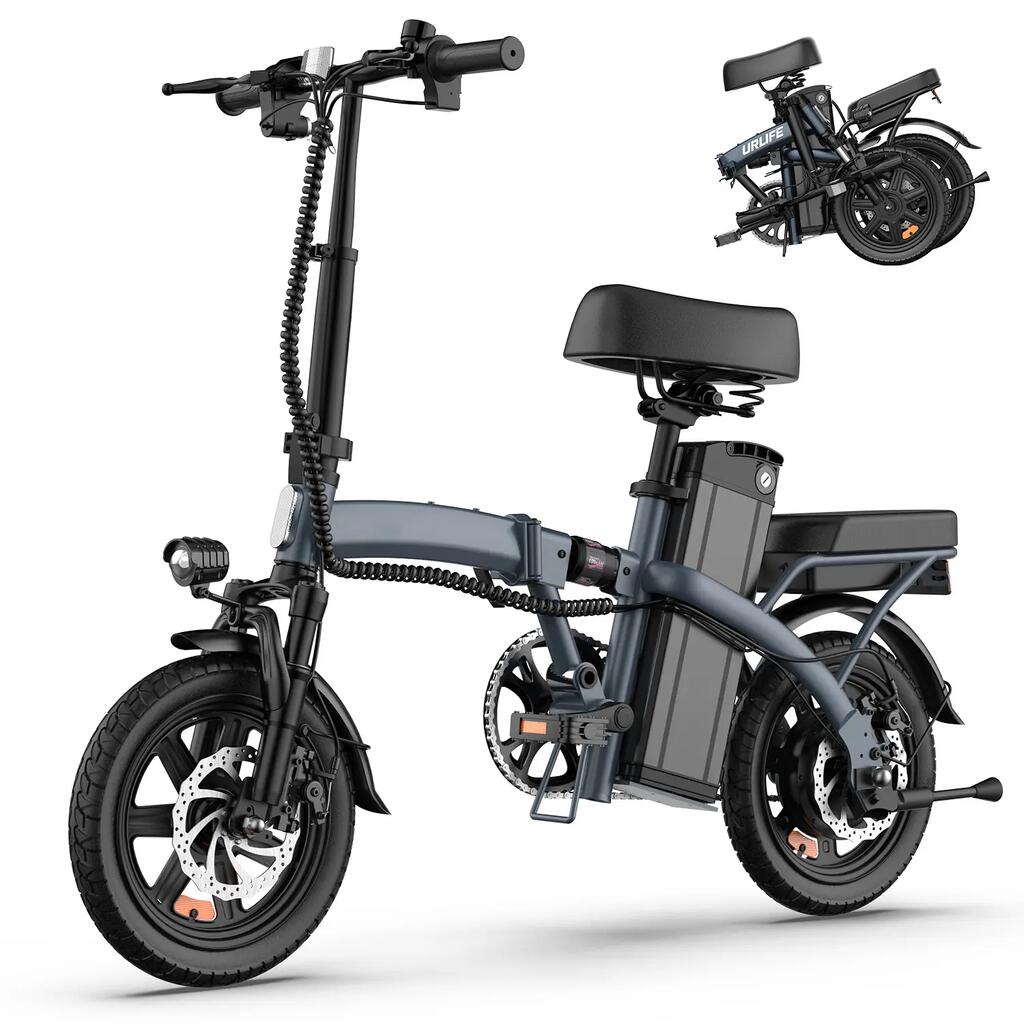 URLIFE F1L 14-inch foldable electric bike with 48V 7.5Ah battery
