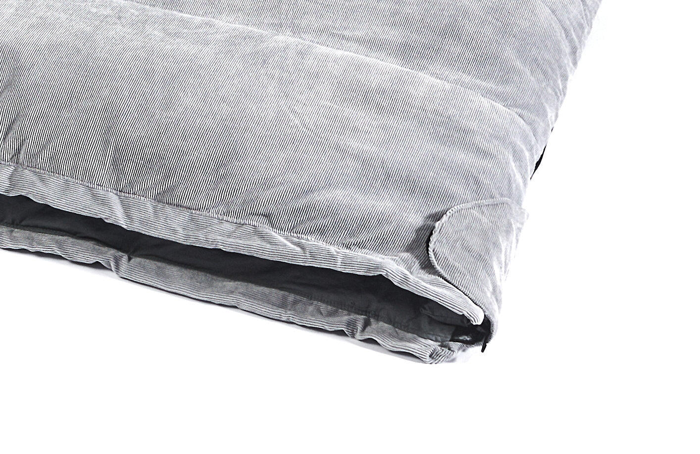 Dekenslaapzak Corduroy koppelbaar 3D Hollow Fibre - Human Comfort Brut Grey 5/7