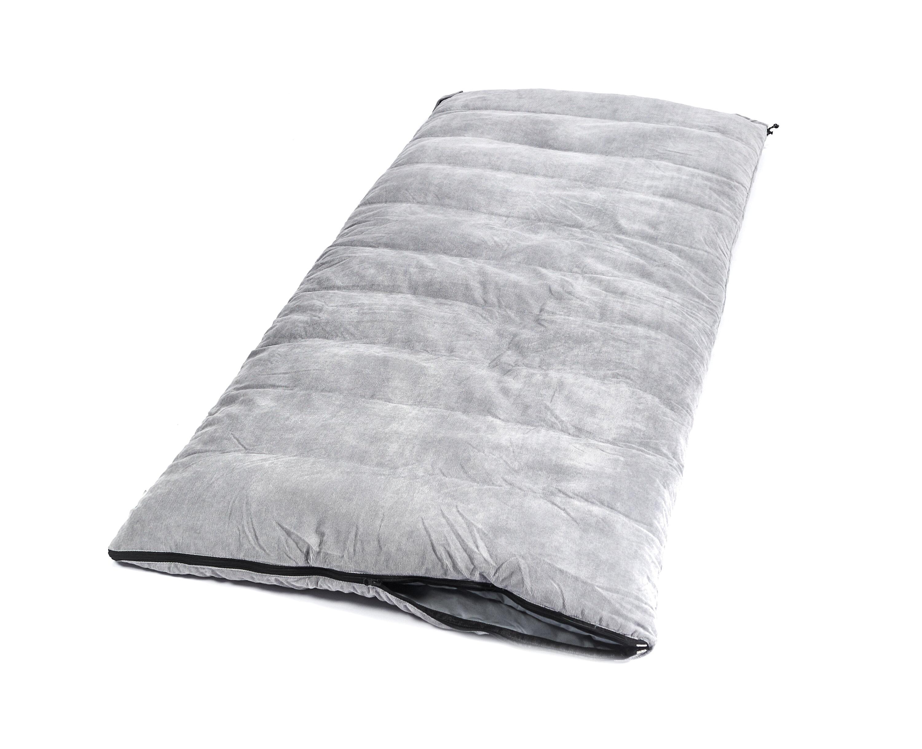 Dekenslaapzak Corduroy koppelbaar 3D Hollow Fibre - Human Comfort Brut Grey 3/7