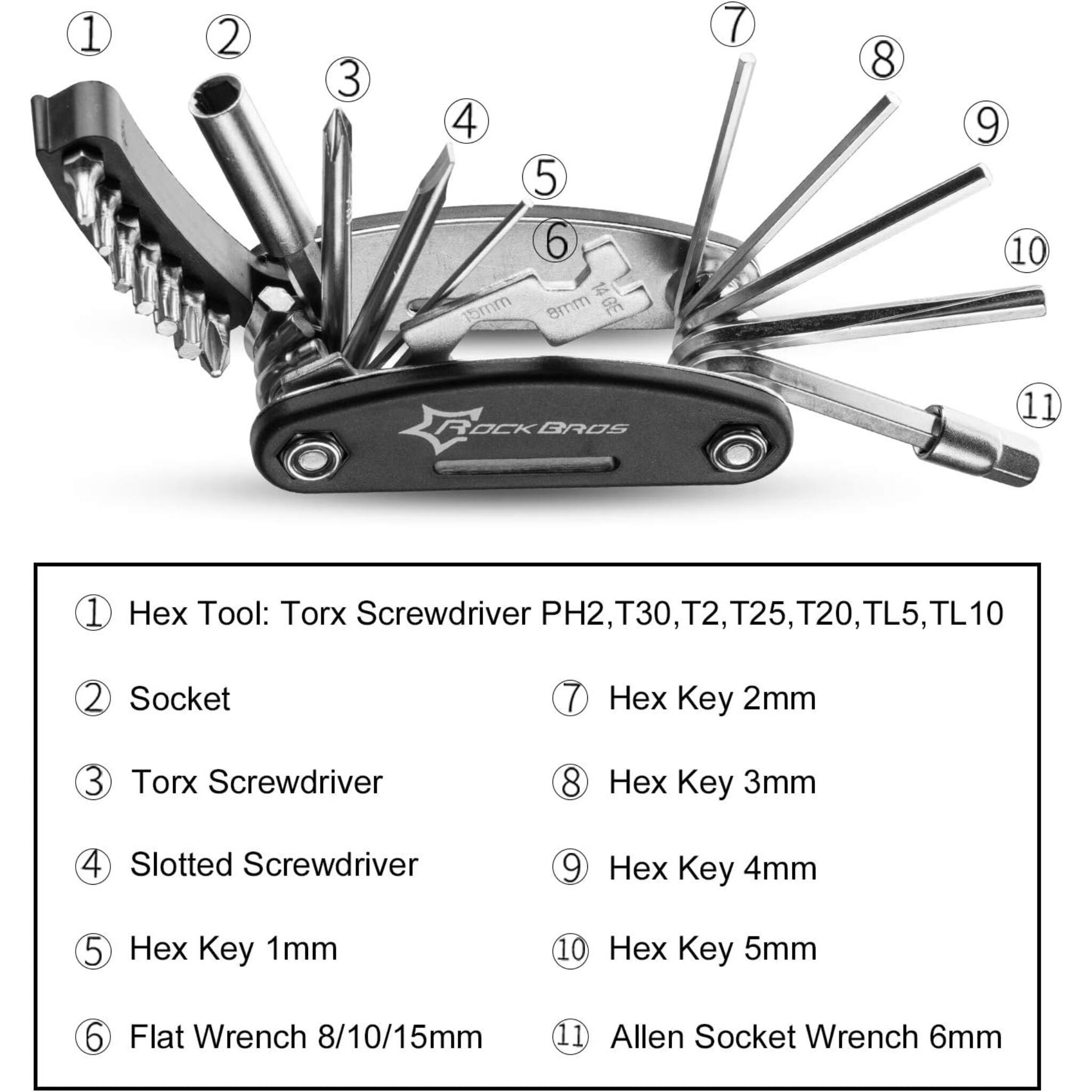 Multitool 16-in-1 Kohlenstoffstahl leicht tragbar 2/5