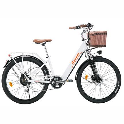 Vélo de ville électrique Cysum Cityrun 26