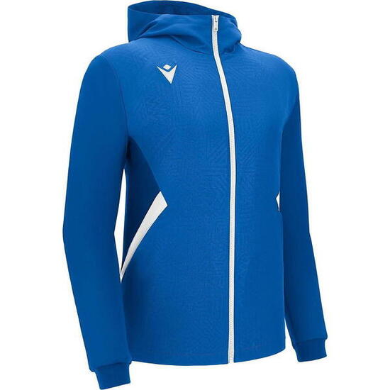 Veste à capuche Hommes - Tiamat - Zip, microfibre - Royal/Blanc