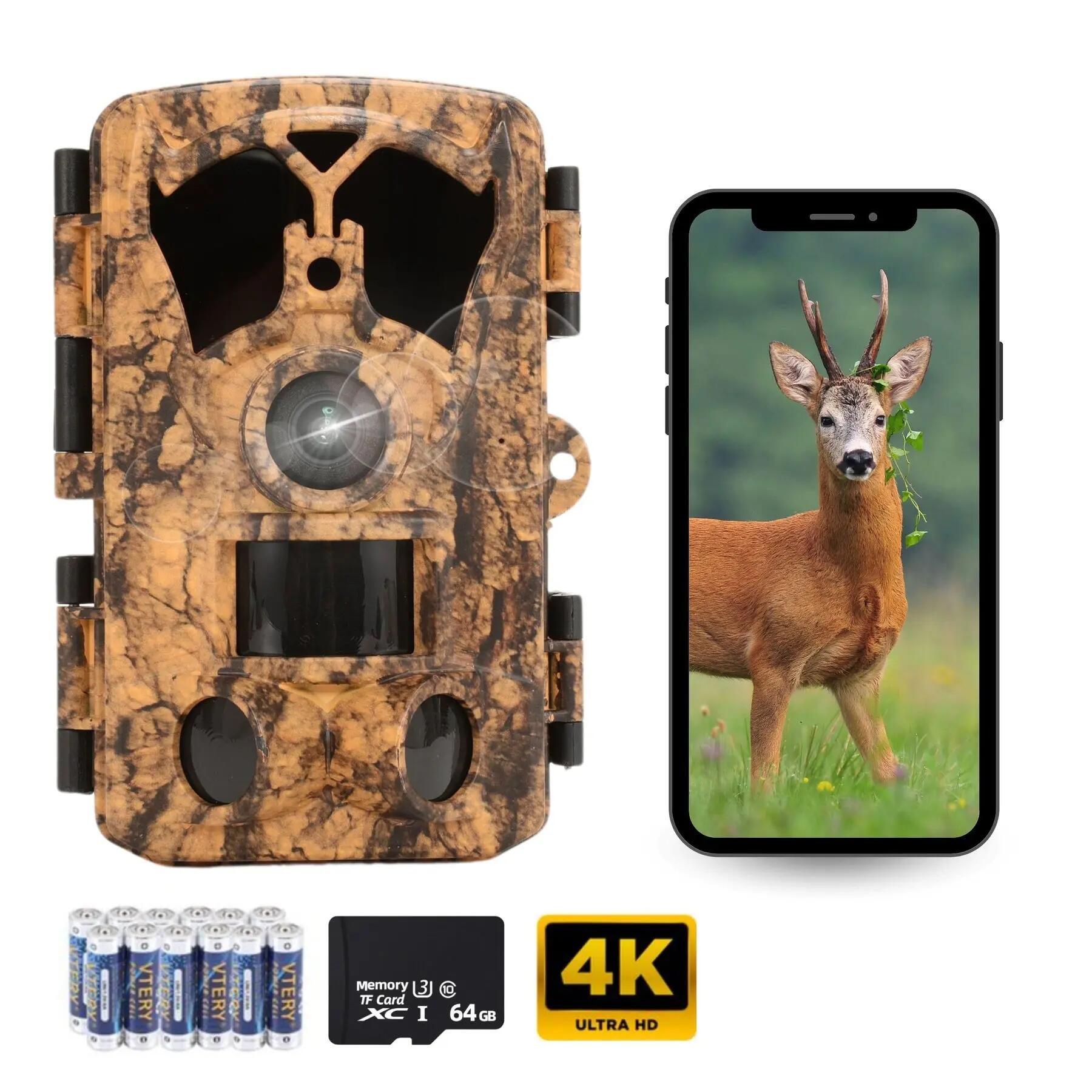 Siltcon Wildcamera 4K 60MP Nachtzicht met 64GB SD 2/2