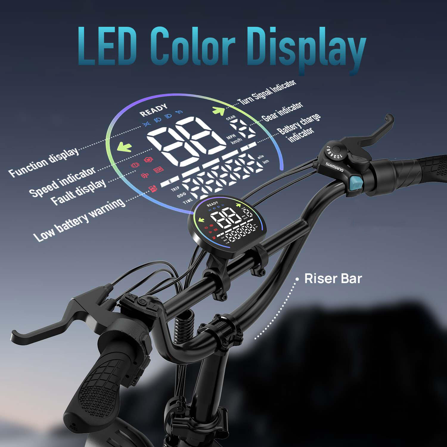 Bici elettrica pieghevole - T5 - 48V 13Ah, 80Nm, ruote 20x4" 3/6