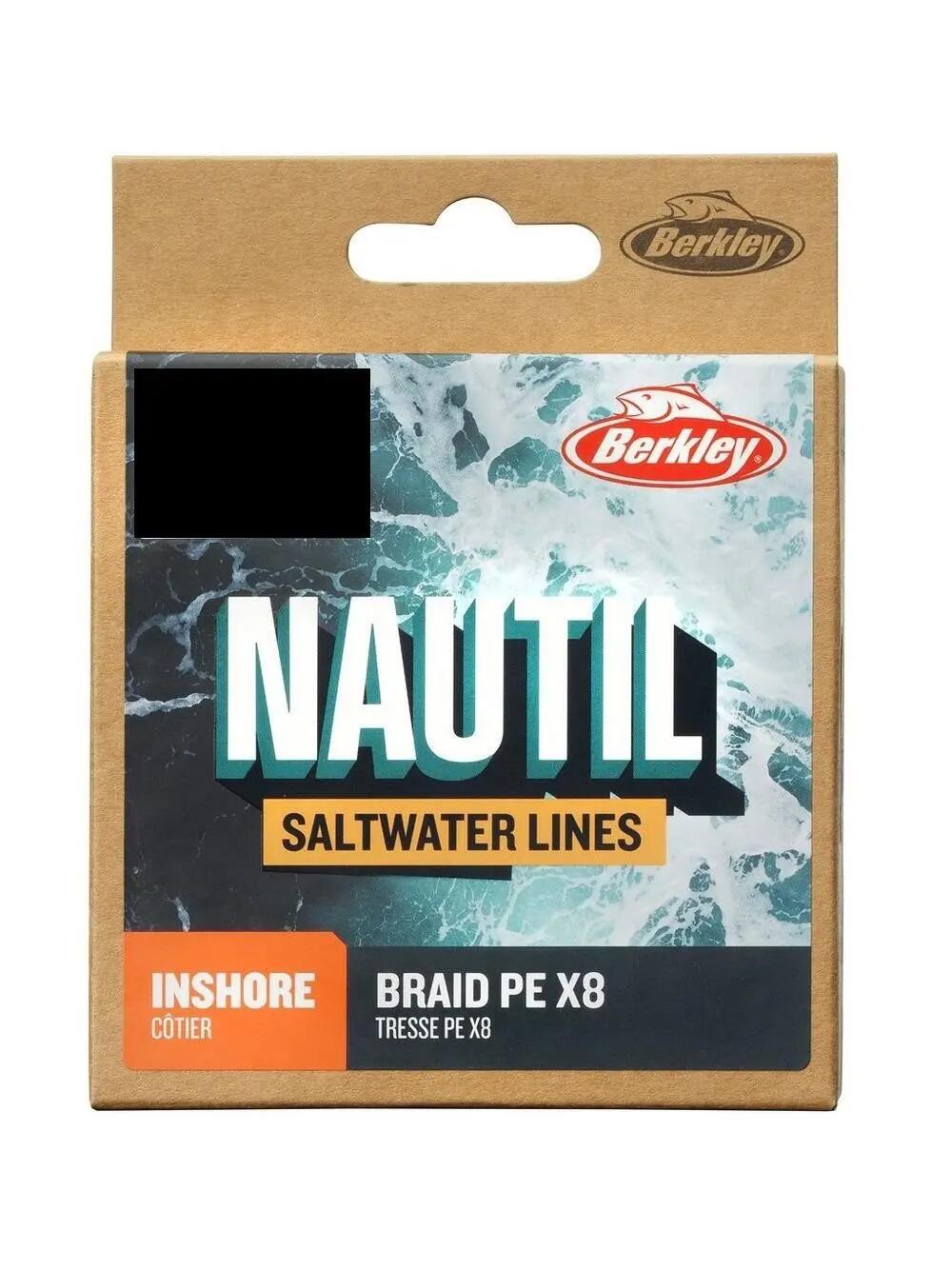 BERKLEY Línea de pesca de agua salada NAUTIL Braidx8 AquaBlue 300 m 4/5