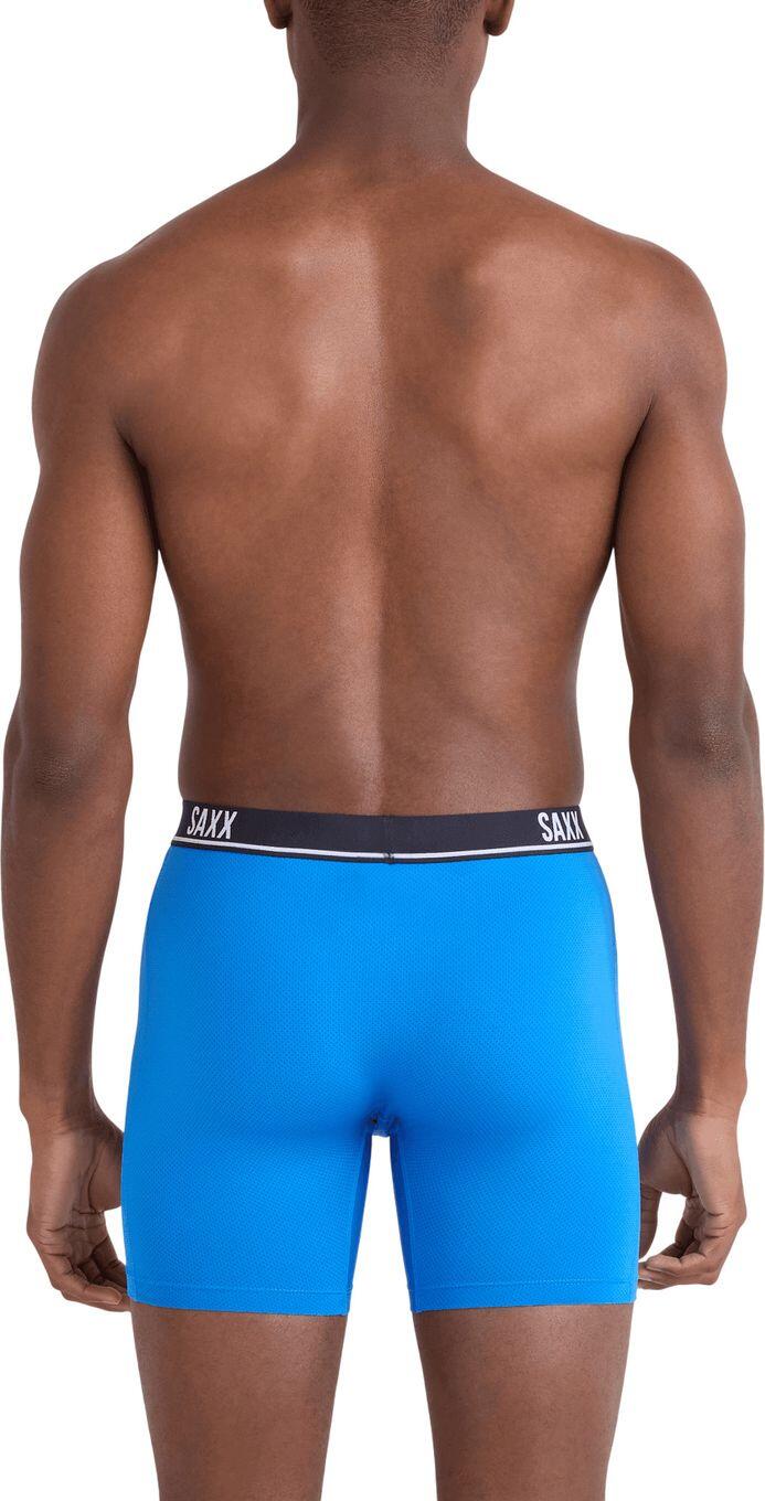 Saxx Essential Performance Mesh Brief Fly Boxershorts Blauw Heren (3-pack) 3/4