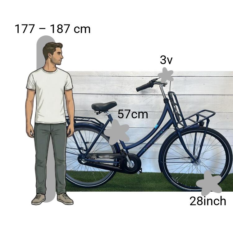 De segunda mano Cortina Transportfiets 2/4