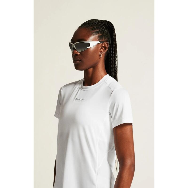 Tricou alergare Craft ADV Essence SS Tee 2 - alb | poliester reciclat