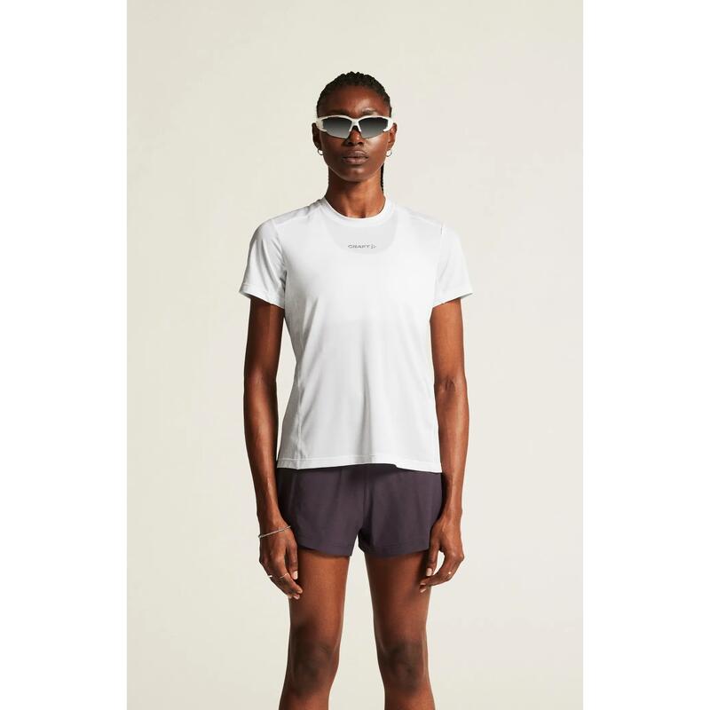 Tricou alergare Craft ADV Essence SS Tee 2 - alb | poliester reciclat