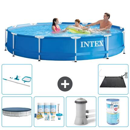 INTEX Piscina con estructura Redonda - 366x76 cm - 7-piezas S41551