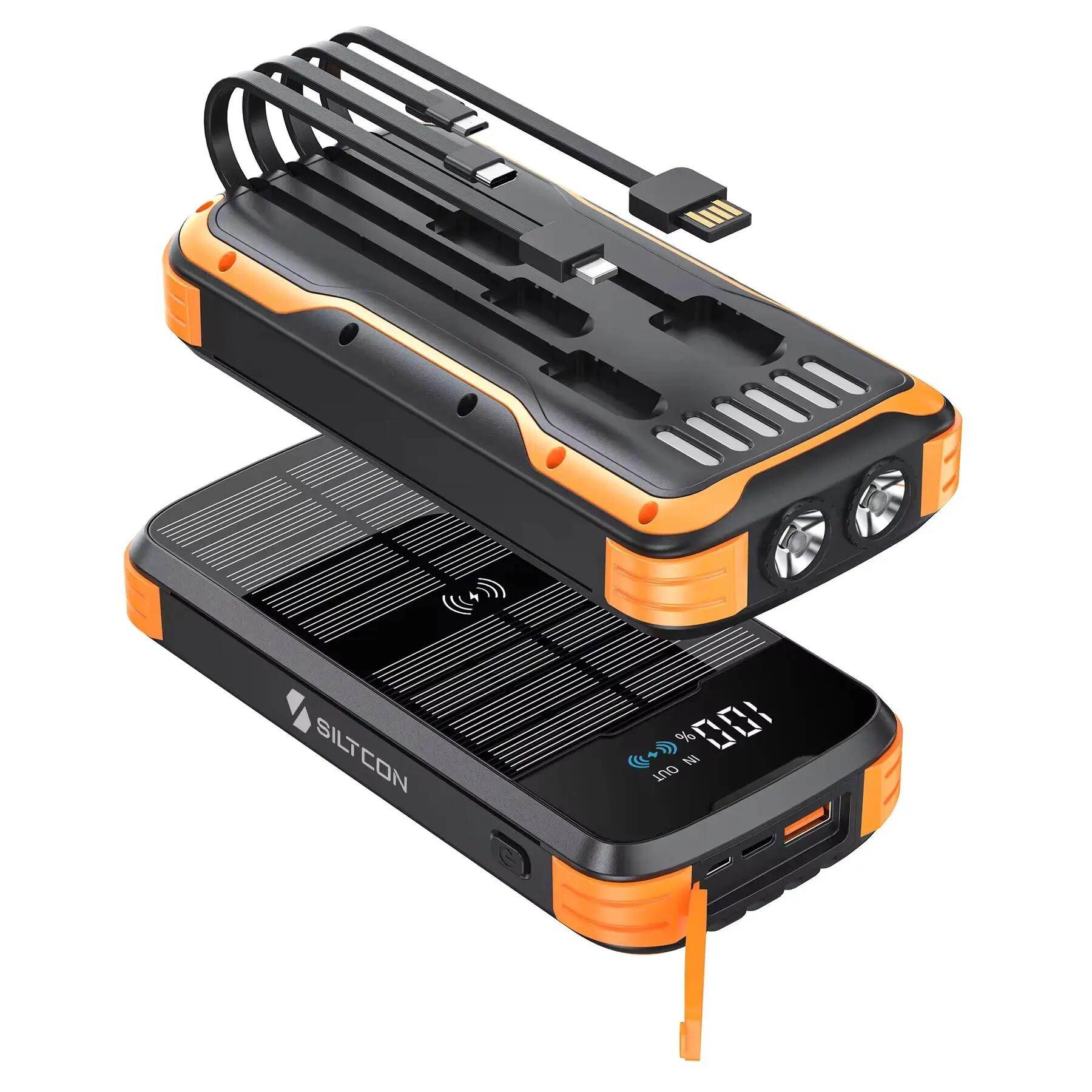 Siltcon Solar Powerbank 30000mAh 22.5W 4 Panelen 2/2