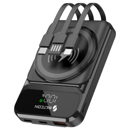 Siltcon 7-in-1 Magnetische Powerbank 10000mAh 22,5W – Zwart