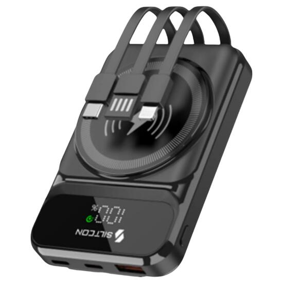 Siltcon 7-in-1 Magnetische Powerbank 10000mAh 22,5W – Zwart