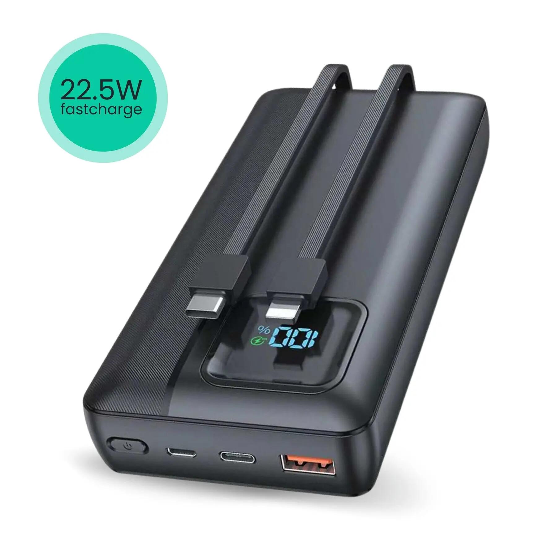 Siltcon Powerbank 30000mAh 22.5W USB-C Snellader met LED Display 2/2