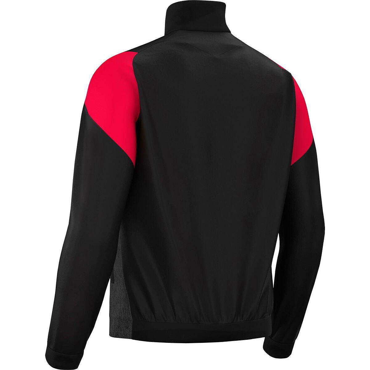 Herren - training - jacke - fullzip mesh - glory - schwarz/rot 3/5