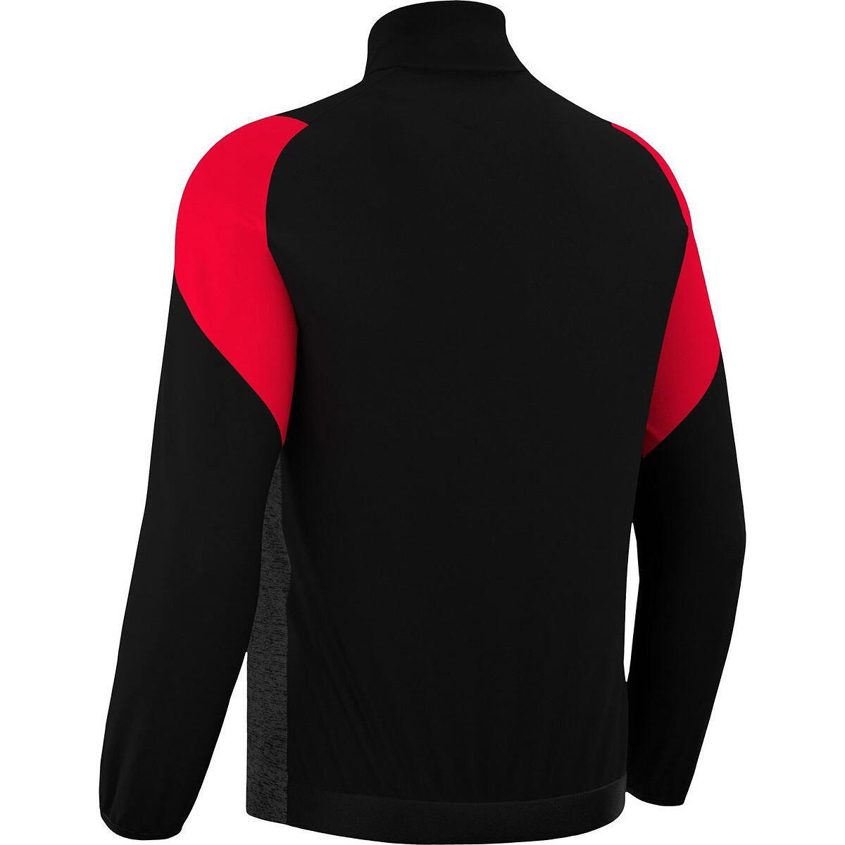 Heren - Voetbal - top - full zip, confortex - schwarz-rot 3/5
