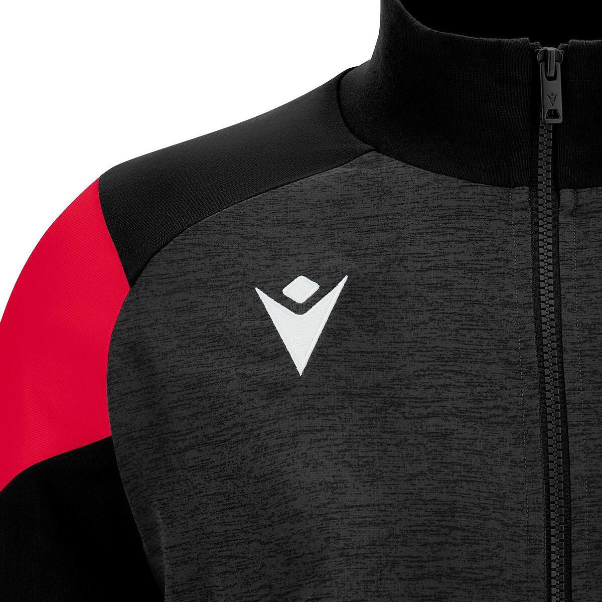 Herren - training - jacke - fullzip mesh - glory - schwarz/rot 4/5