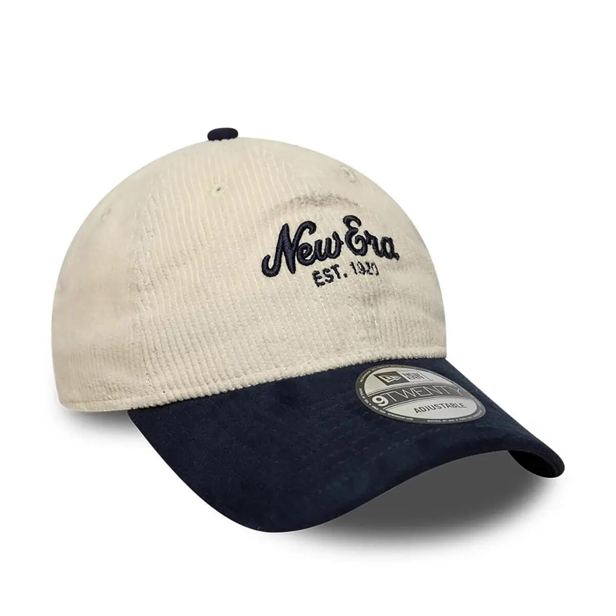 New Era 9TWENTY Cap Cord Mix hellbeige/dark blau 3/5