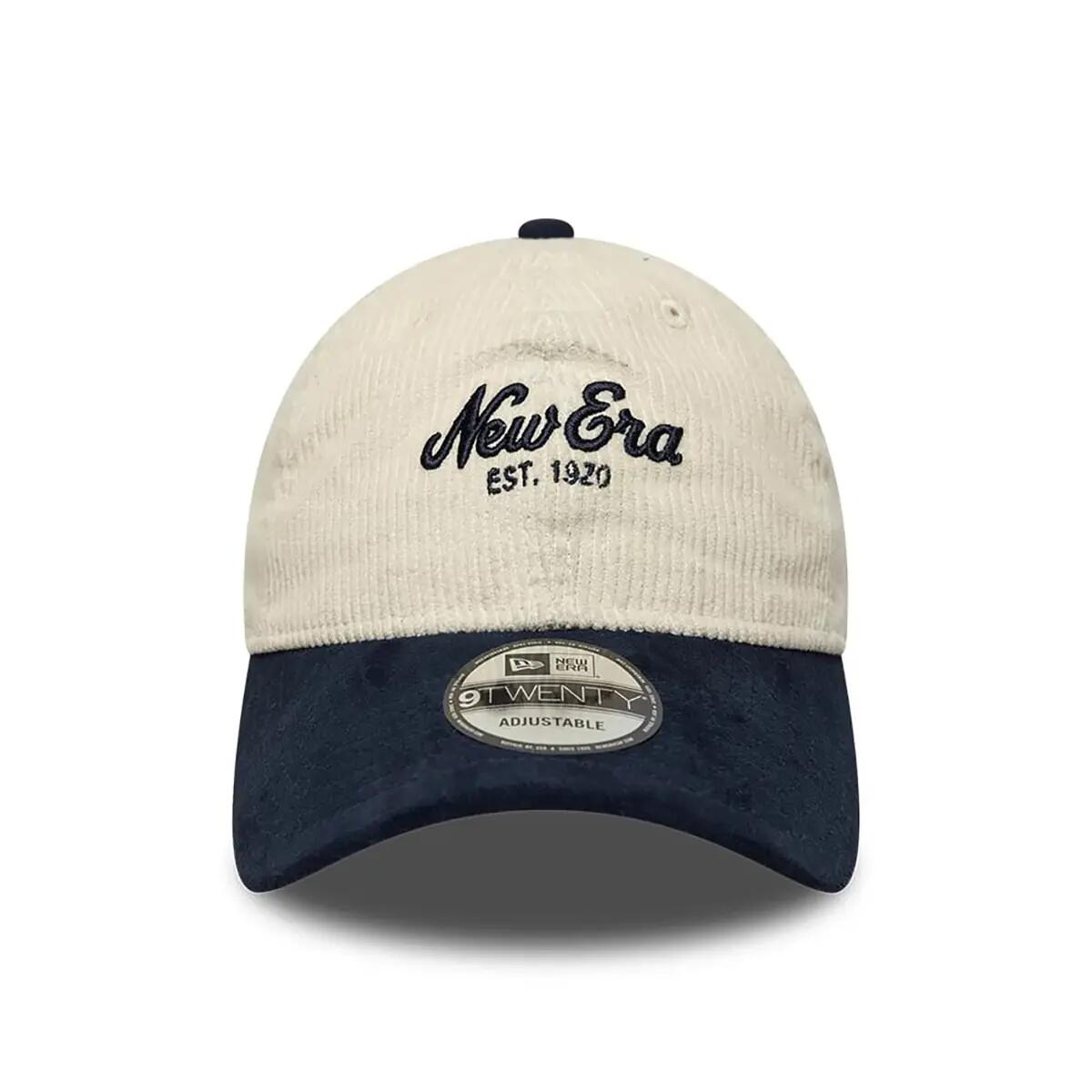 New Era 9TWENTY Cap Cord Mix hellbeige/dark blau 2/5
