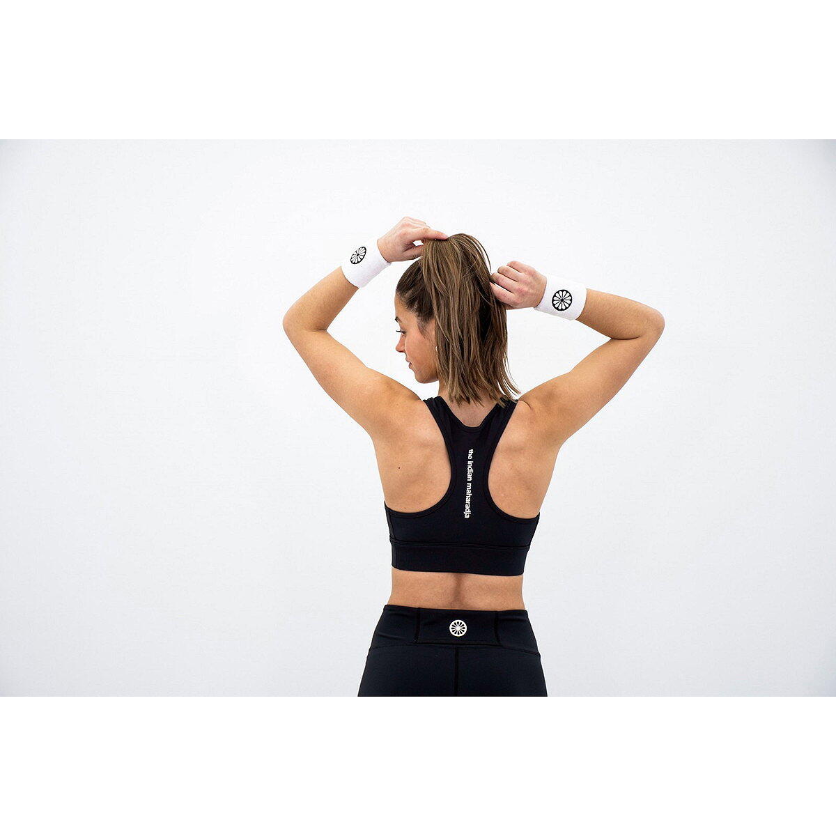 Damen - Fitness - Sport-BH - Nahtlos, mittlerer Halt - Performance - Schwarz 3/5