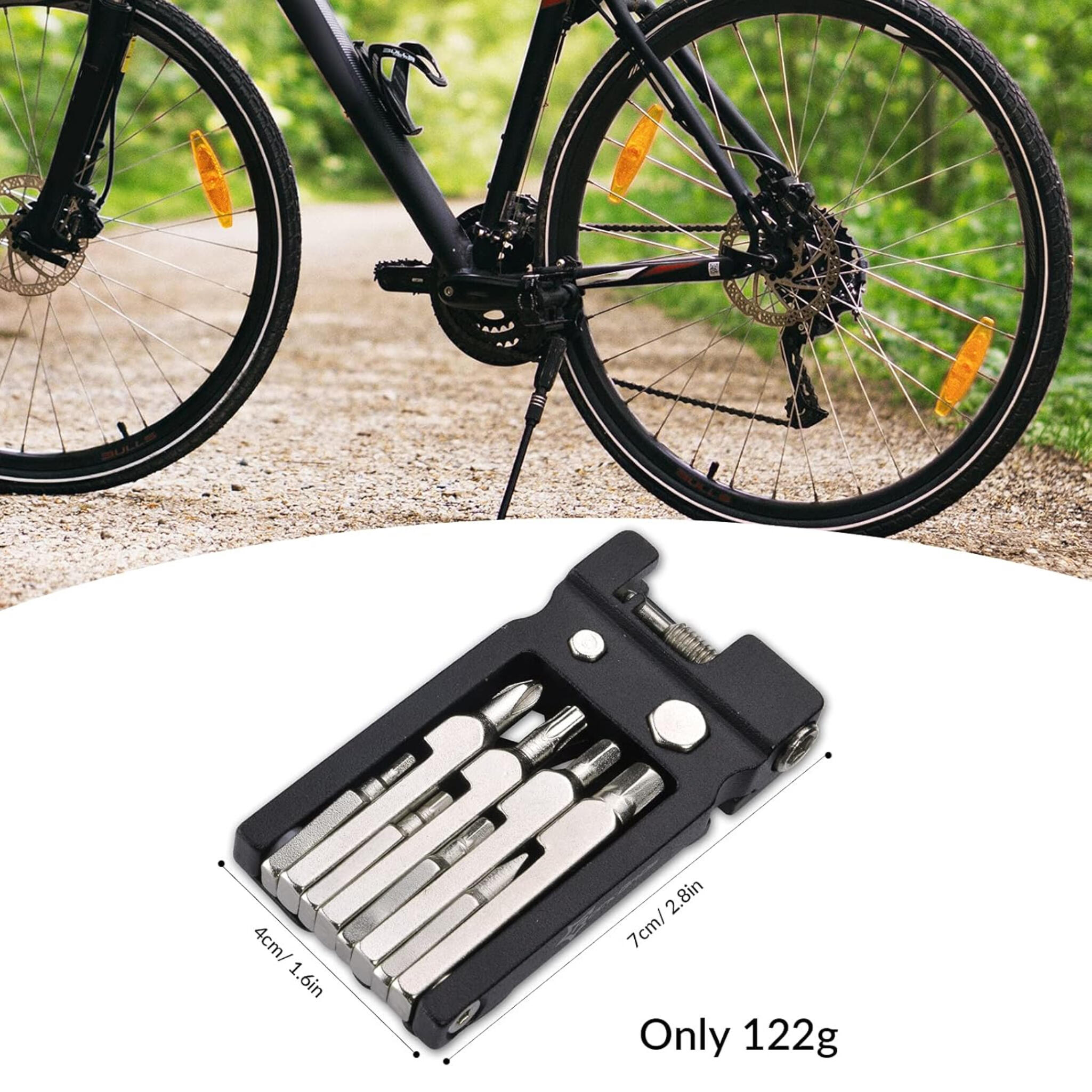 Fahrrad Multitool 20-in-1 Reparatur Set faltbar Edelstahl 6/6