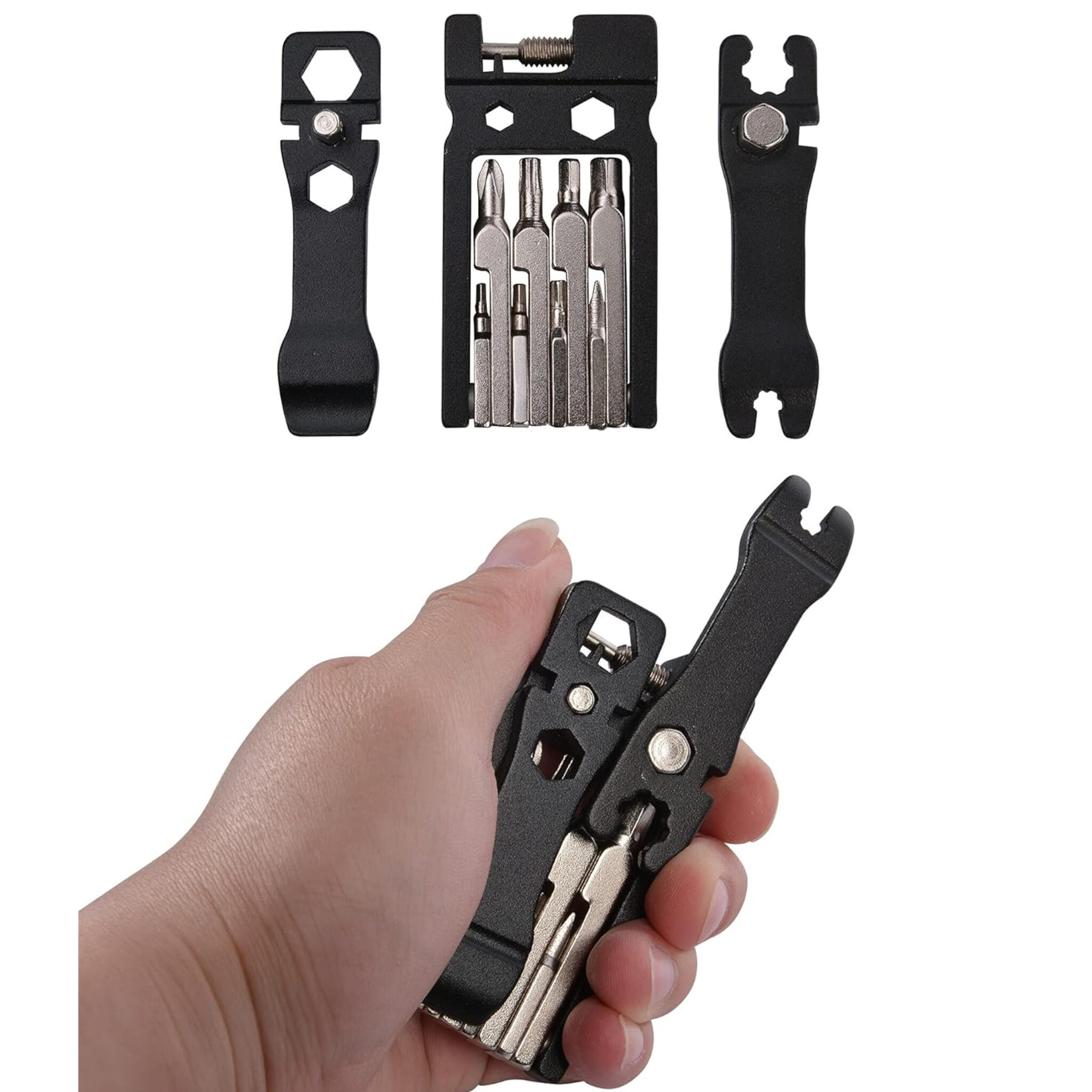 Fahrrad Multitool 20-in-1 Reparatur Set faltbar Edelstahl 5/6