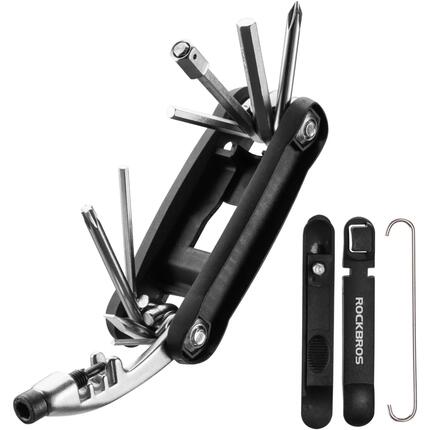 Fahrrad Multitool 12-in-1 Reparatur Set faltbar Kohlenstoffstahl