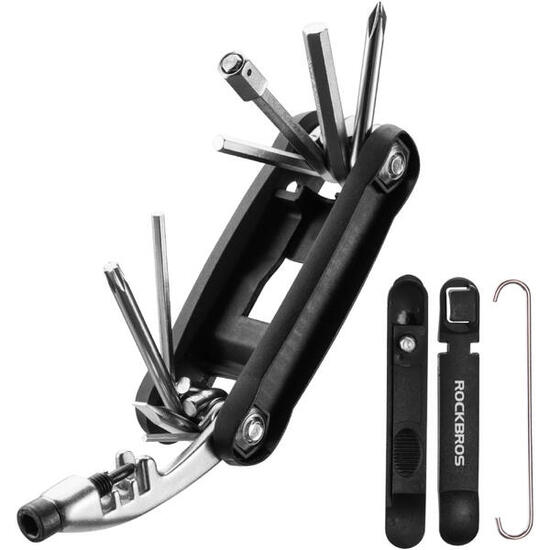 Fahrrad Multitool 12-in-1 Reparatur Set faltbar Kohlenstoffstahl